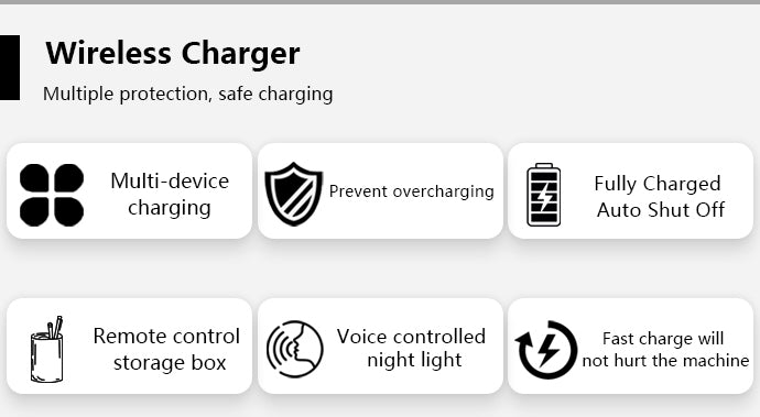 4 In 1 Wireless Charger Magnetic Foldable Charging Station Fast Wireless Charging Pad For Iphone/Samsung for Apple Watch Airpods