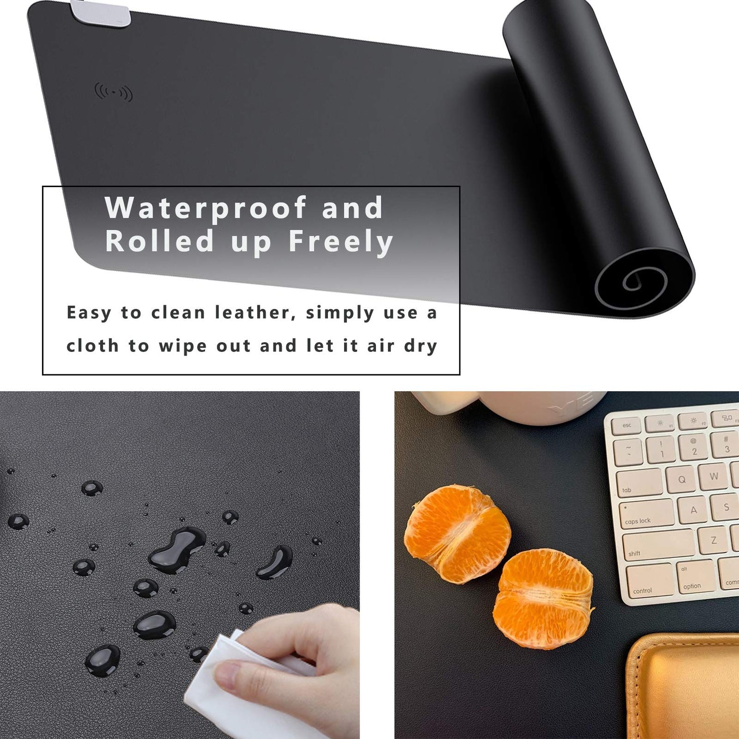 Warm Desk Pad Wireless charger Mouse Pad Office Desk Mat 3 Speeds Touch Control Warm Big Mouse Pad Extended Edition Gaming Mouse Pad